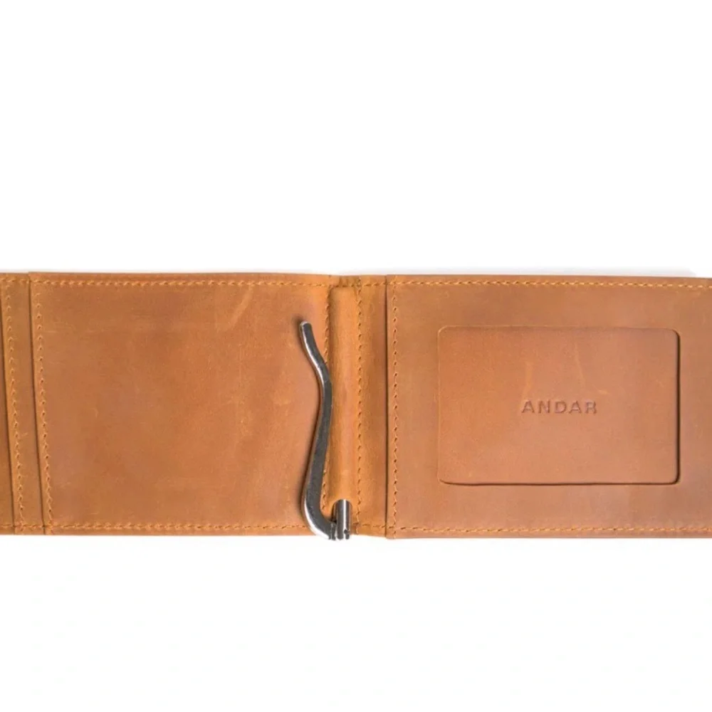 Apollo Leather Wallet with Money Clip - Picture 2 of 7